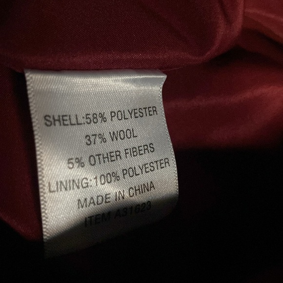 Appleseed’s Wool Blend Tweed Jacket Firm Fitting Size Women’s 6P Green/Brown/Red - Picture 10 of 11